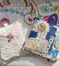 Blue, slow-stitched Lavender sachet - Image 2