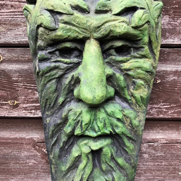 Sussex Green Man Plaque plus Free Pocket Green Man