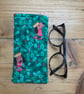 Christmas Dogs Quilted Fabric Glasses Case