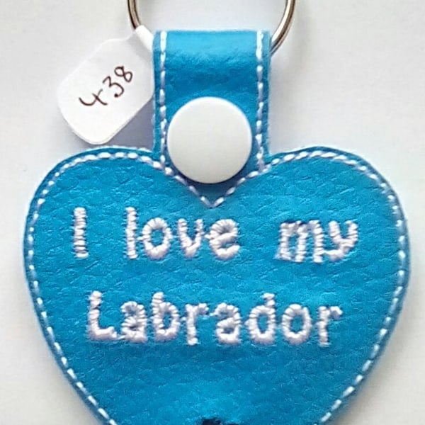 438. I love my Labrador keyring.