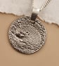 Hedgehog Engraved Sterling Silver Coin Necklace - Image 9