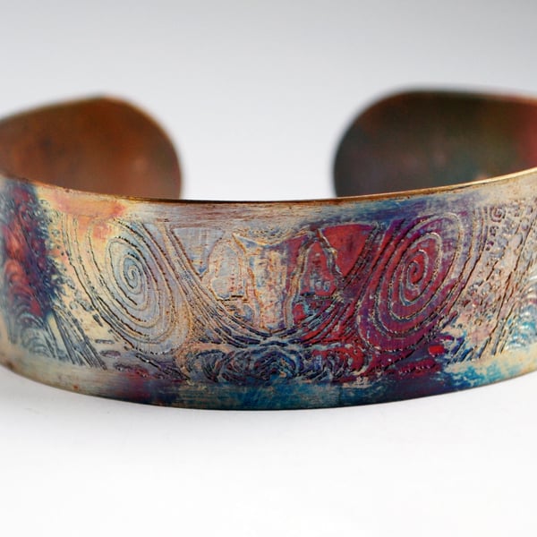 silm Copper Cuff Floating City design - SALE 20% off was 10 pounds