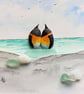 Pebble Penguin Coastal Art, Handmade Penguin Picture, One-of-a-Kind Seaside Gift - Image 6