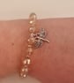 Gold Dragonfly charm bracelet  - Image 3