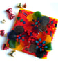 Fused Glass Rainbow Dish Flowers Handmade gift Floral Mothers day Mum - Image 4