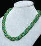 Russian Spiral Necklace in Green  - Image 6