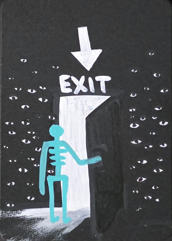 EXIT - Surreal Series 1 - ACEO