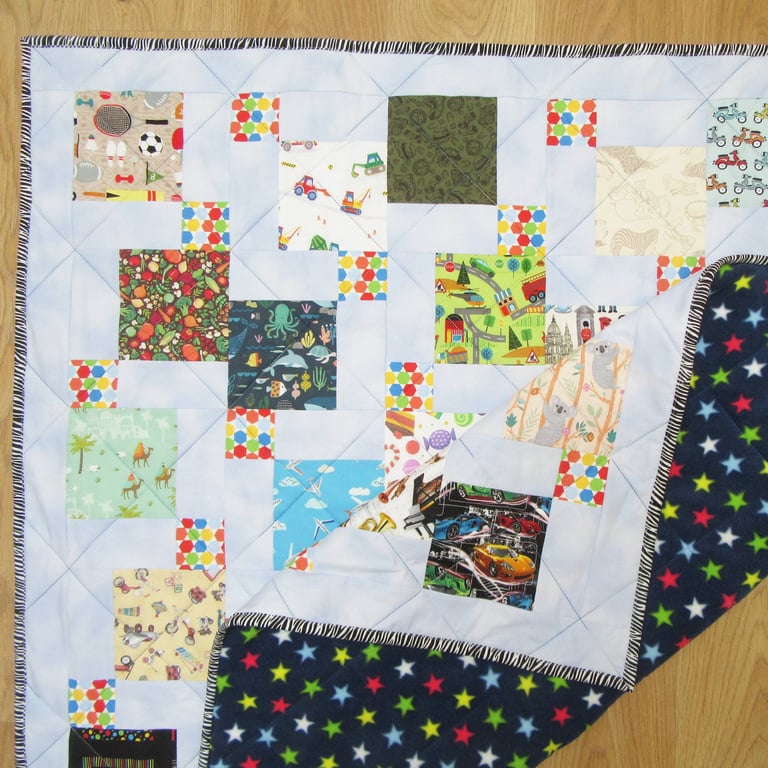 Patchwork I-Spy Game Quilt 