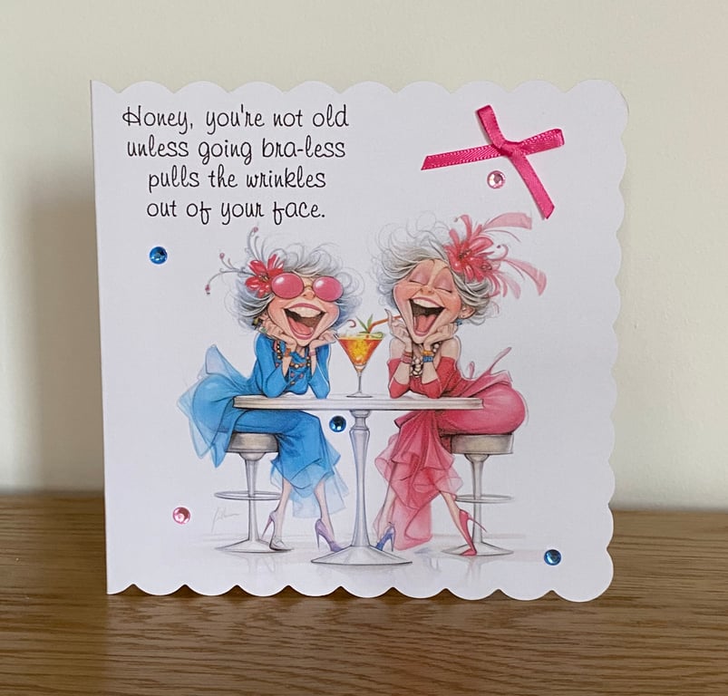 Funny Quirky Women, Friend's Birthday Card