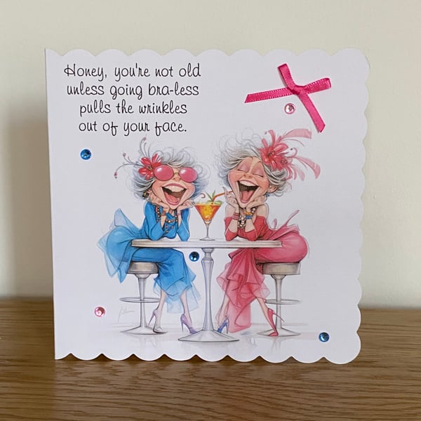 Funny Quirky Women, Friend's Birthday Card