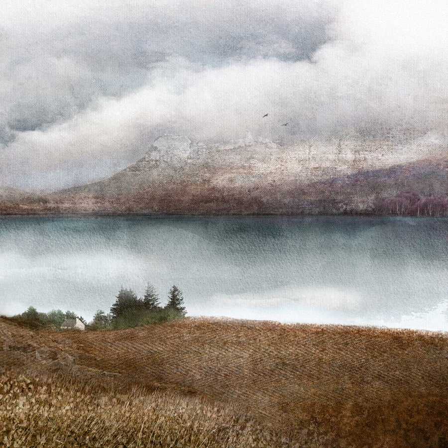 Little Loch Broom, NC500 Highlands, Scotland. Scottish Fine Art Giclée print.