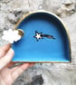 Perfectly Imperfect Blue Skies shooting star shrine Ceramic wall shrine