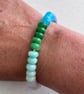 Natural ombre-coloured bead bracelet
