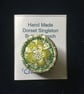 Liberty Print Dorset Singleton Button Brooch, ‘Cranford’, Green - Image 1