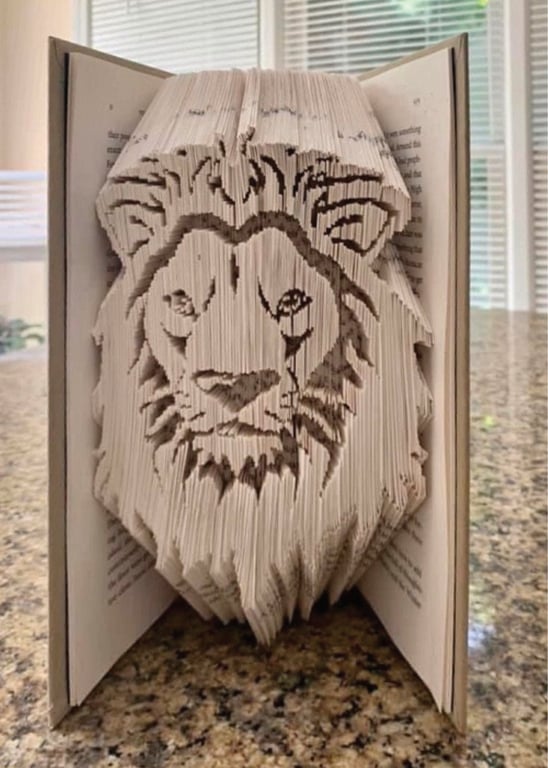 Lion Head 180 Combi Book Folding Pattern - EMAILED PDF PATTERN