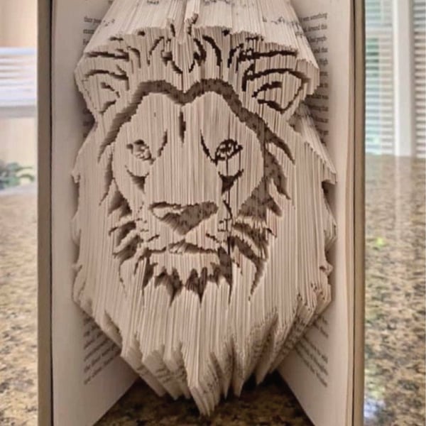 Lion Head 180 Combi Book Folding Pattern - EMAILED PDF PATTERN