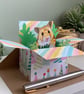 Hamster Card; Personalised, birthday or blank. Hamster "pop up" gift card  - Image 1