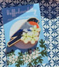 Bullfinch and Blossom Wooden Pin - Image 2