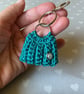Crochet mini bagcharm keyring