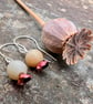 Poppy Seedhead Bead Earrings - Image 1