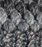 Hat and made crochet puff stitch with handmade faux fur detachable pompom grey - Image 7