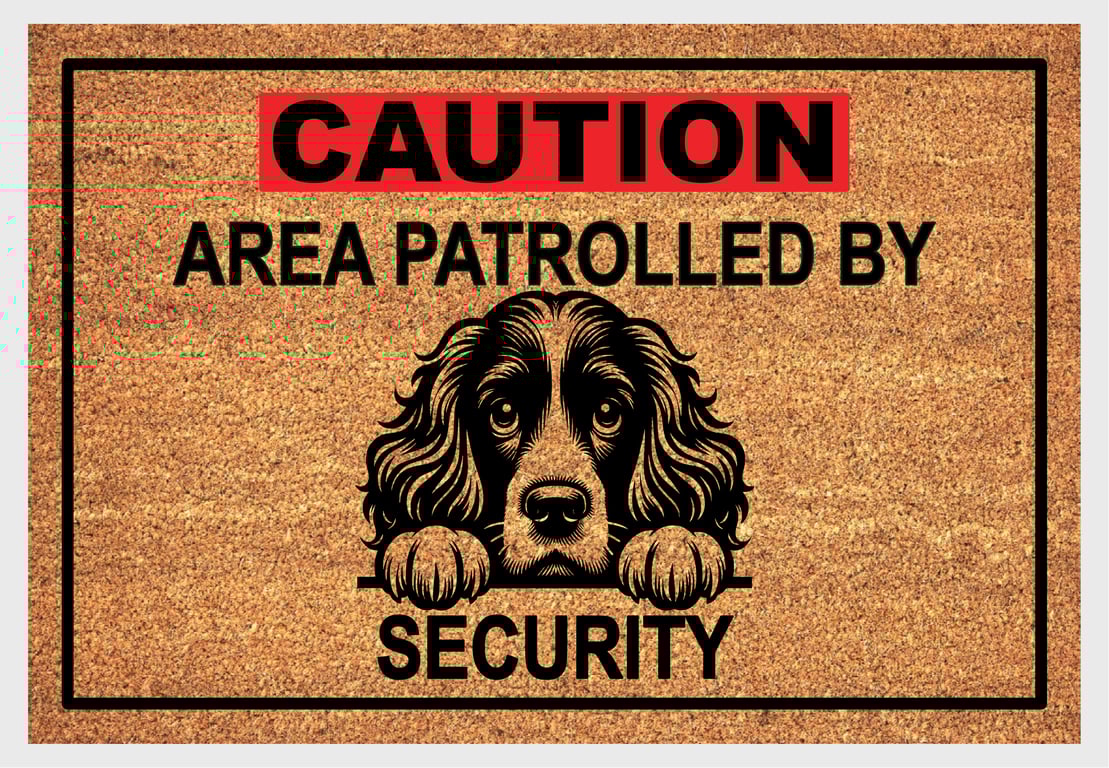 English Cocker Spaniel Security Door Mat - English Cocker Spaniel Doormat