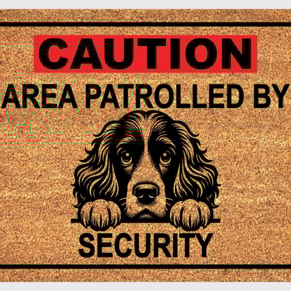English Cocker Spaniel Security Door Mat - English Cocker Spaniel Doormat