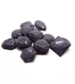 Gunmetal Glitter Cabochons, 15 Mini Flatback Glitter Gems - Image 4