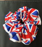 British flag themed cotton fabric scrunchie - Image 5