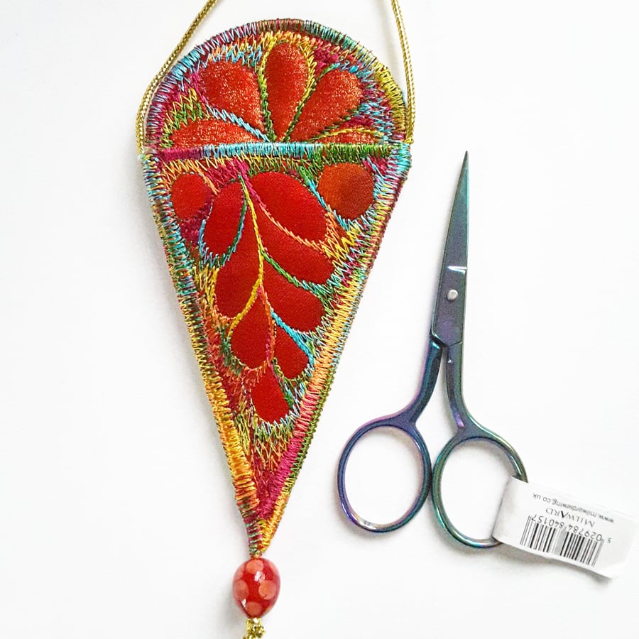 Sewing Scissor Holder Necklace Folksy