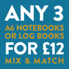Any 3 A6 Notebooks Bundle