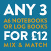 BUNDLE OPTION – Any 3 A6 Notebooks offer