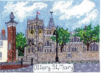 Ottery St. Mary in Devon cross stitch chart