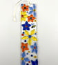 Fused Glass flowers suncatcher with small bee