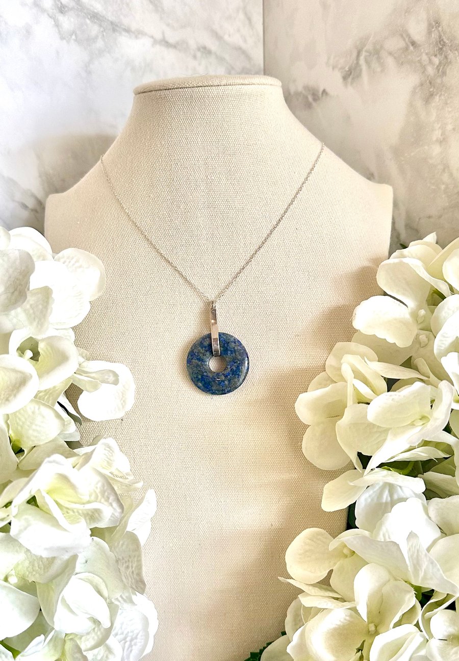 Donut Necklace - Lapis Lazuli