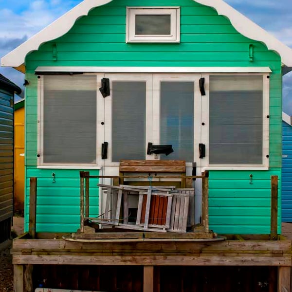 Beach Huts Hengistbury Head Dorset England Photograph Print