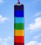 Fused Glass Hanging Rainbow Decoration