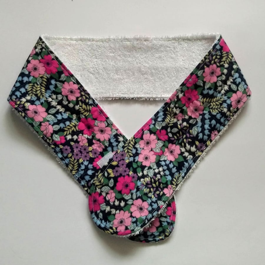 Bamboo Beauty Spa Headband with Pink Floral Design