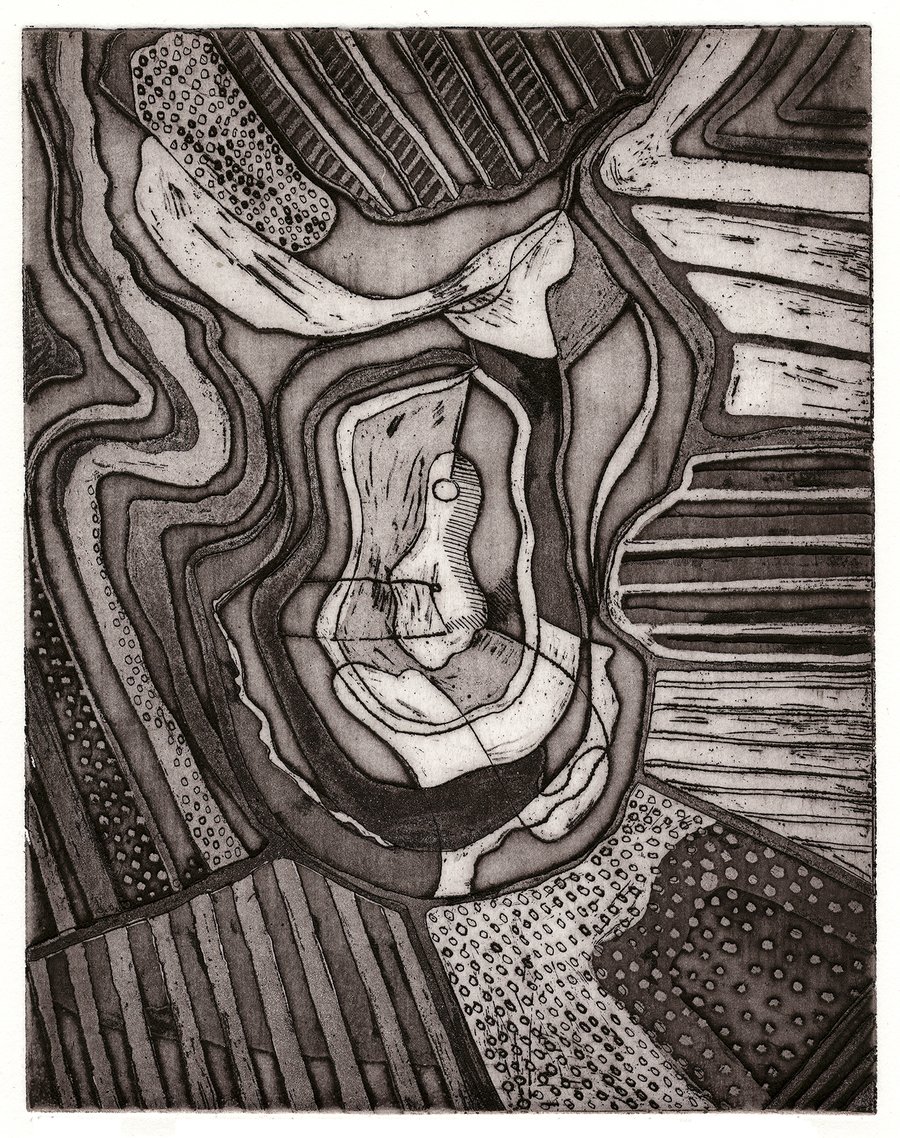 Monochrome etching - Earthbound.