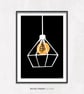 Cage Light Illustrated Art Print - Image 2