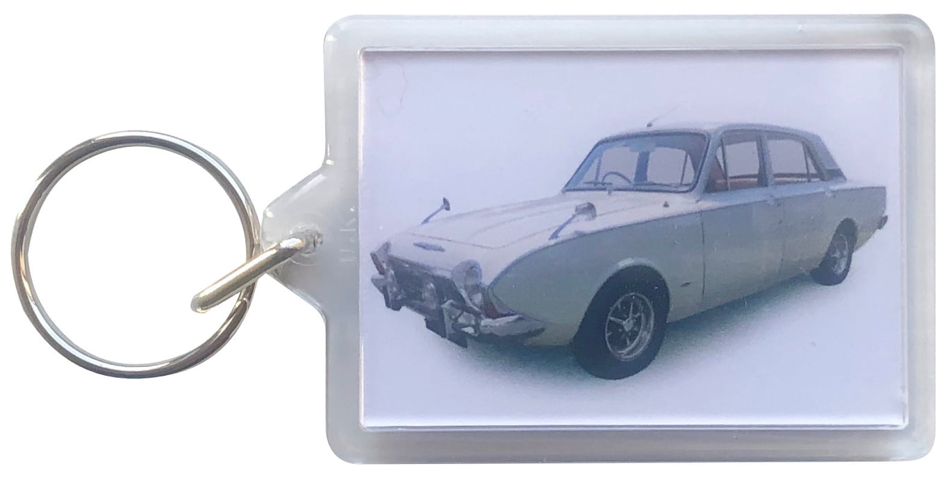 Ford Corsair 1966 - Keyring with 50x35mm Insert - Classic Car Fan