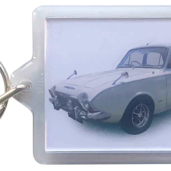 Ford Corsair 1966 - Keyring with 50x35mm Insert - Classic Car Fan