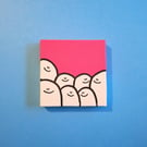 Cheps! Original acrylic painting on a mini canvas