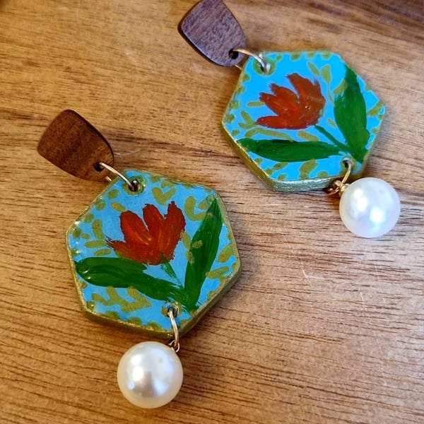 Colorful Floral Clay Jewelry