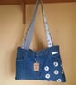 Upcycled denim jeans shoulder bag - Image 8