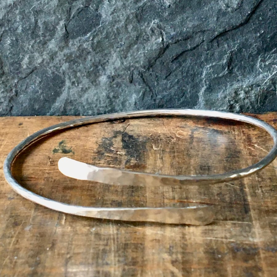 Adjustable Sterling Silver Bangle