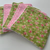 Reusable Bamboo Towelling Cotton Face Wipes, Eco friendly, Washable, Make up pad