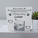 Custom Pet Remembrance Engraved Ceramic Tile 
