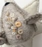 Embroidered artist bear,  one of a kind collectable teddy bear by Bearlescent  - Image 10