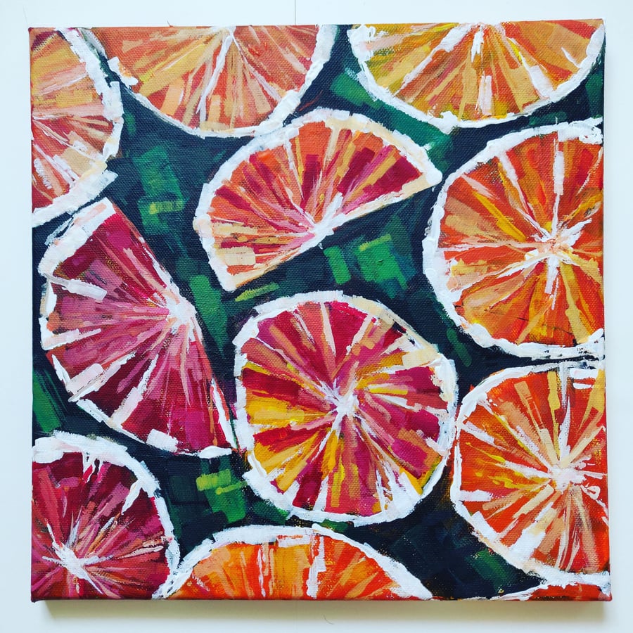 Bold Grapefruit Painting